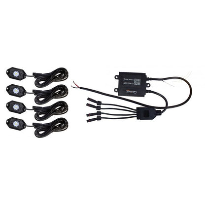 4pcs RGBW Rock Light kit