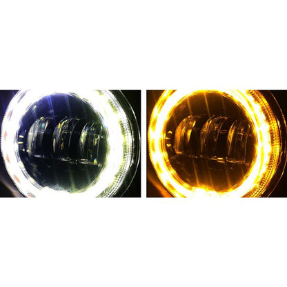 Jeep JL/JT 4 Inch White DRL Halo/Amber Turn Signal Fog Lights