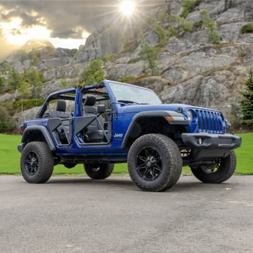 Phantom 4-Door Aluminum Full Tube Doors For Jeep Wrangler & JT 2018 and up