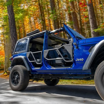 Razor Aluminum Half Tube Doors For Jeep JLU Wrangler & JT Gladiator 2018 & Up