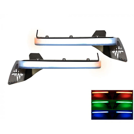 Jeep Wrangler JL/Gladiator JT Slim DRL Sahara/Overland Fender Chop Kit with RGB