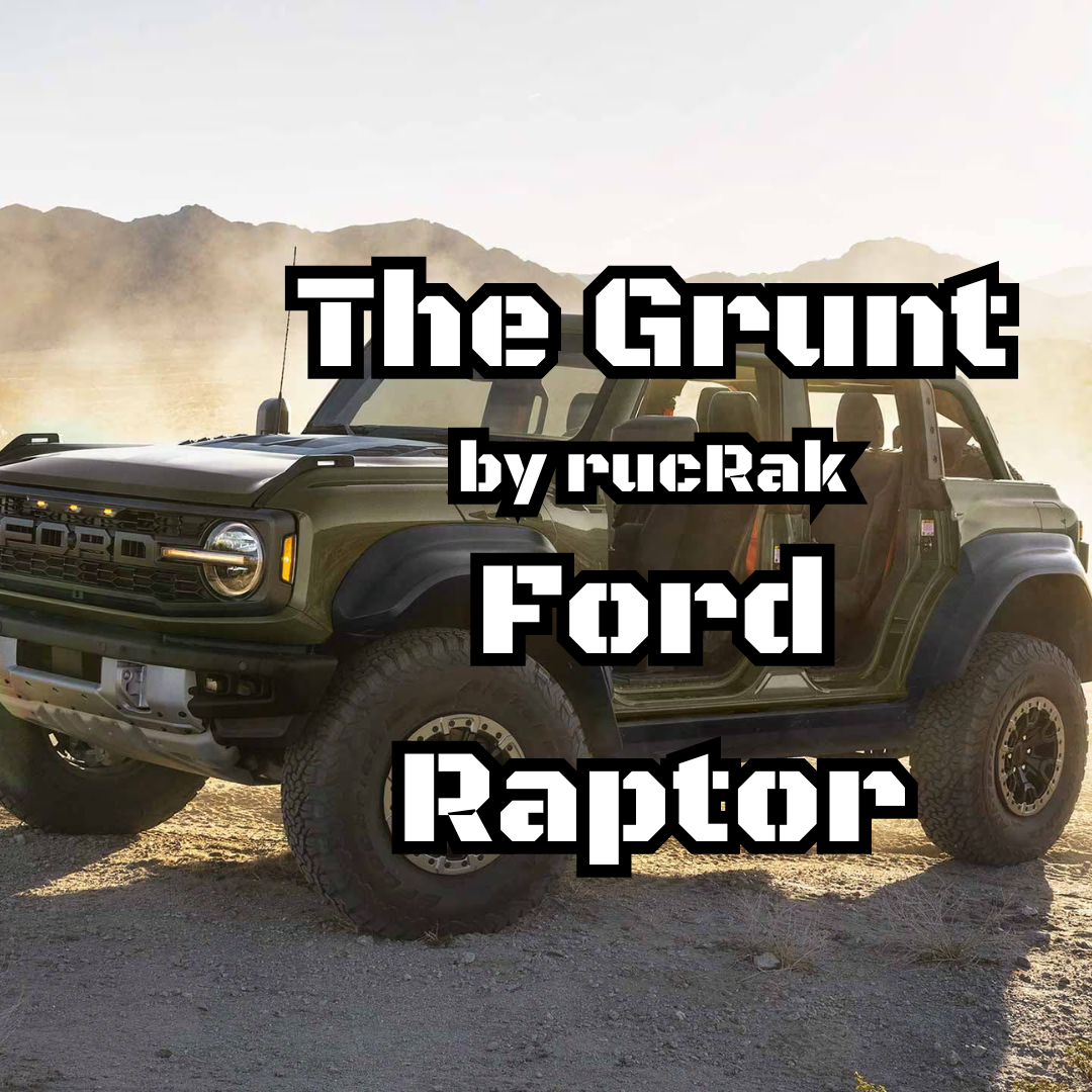 The Grunt Modular Cargo System Cargo Carrier / Bike Rack – 2022 & Up Ford Bronco RAPTOR