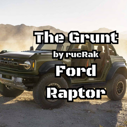 The Grunt Modular Cargo System Cargo Carrier / Bike Rack – 2022 & Up Ford Bronco RAPTOR